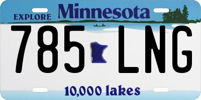 MN license plate 785LNG