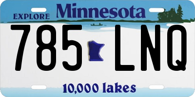 MN license plate 785LNQ