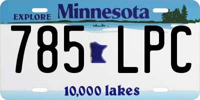 MN license plate 785LPC