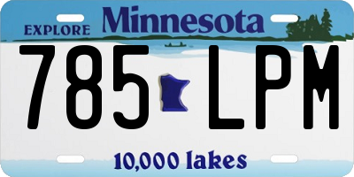 MN license plate 785LPM
