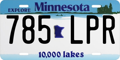 MN license plate 785LPR