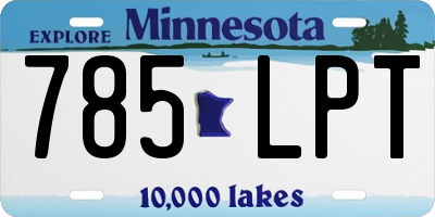 MN license plate 785LPT