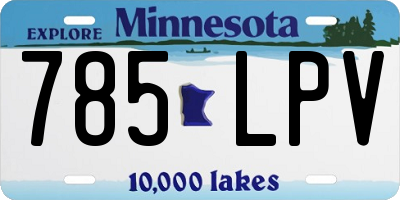 MN license plate 785LPV