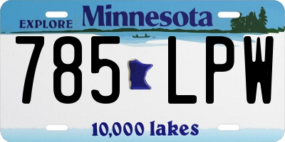 MN license plate 785LPW