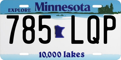MN license plate 785LQP