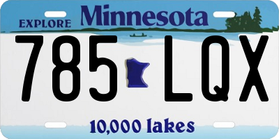 MN license plate 785LQX