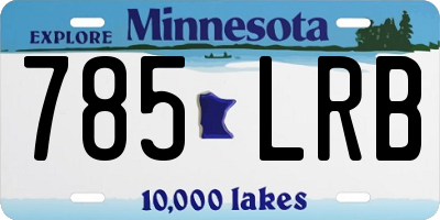 MN license plate 785LRB