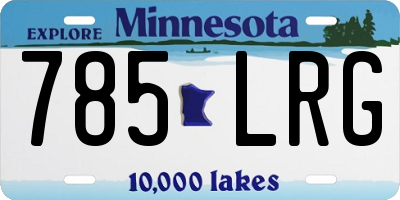 MN license plate 785LRG
