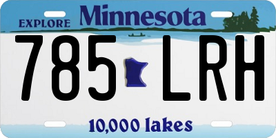 MN license plate 785LRH