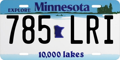 MN license plate 785LRI