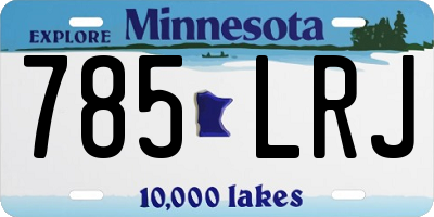 MN license plate 785LRJ
