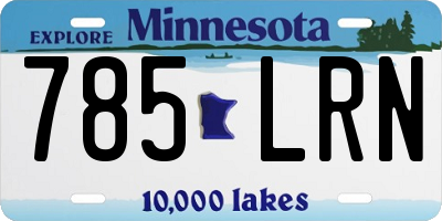 MN license plate 785LRN