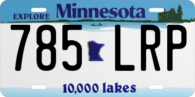 MN license plate 785LRP
