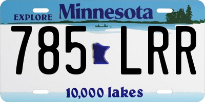 MN license plate 785LRR