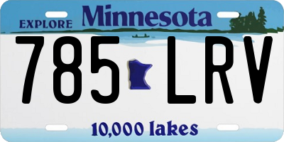 MN license plate 785LRV