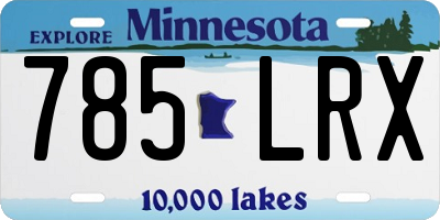 MN license plate 785LRX