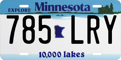 MN license plate 785LRY