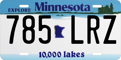 MN license plate 785LRZ