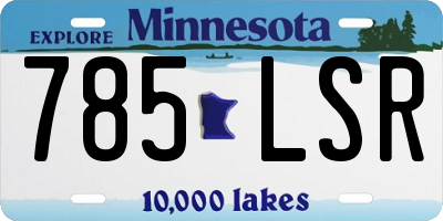 MN license plate 785LSR