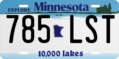 MN license plate 785LST