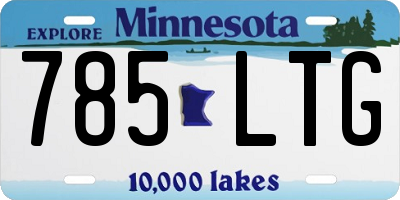 MN license plate 785LTG