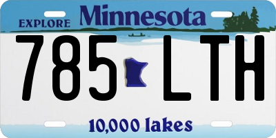 MN license plate 785LTH