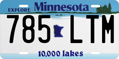 MN license plate 785LTM