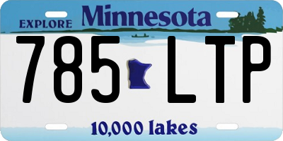 MN license plate 785LTP