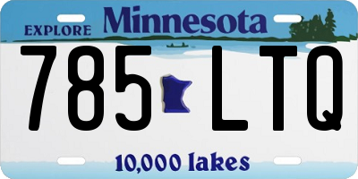 MN license plate 785LTQ