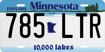 MN license plate 785LTR