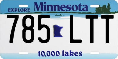 MN license plate 785LTT