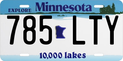 MN license plate 785LTY