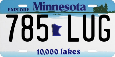 MN license plate 785LUG