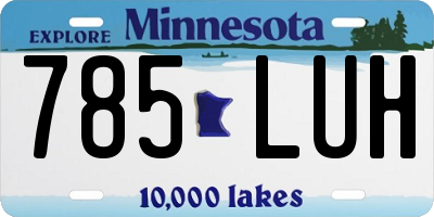 MN license plate 785LUH