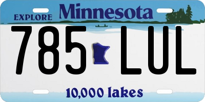 MN license plate 785LUL