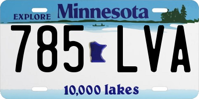 MN license plate 785LVA