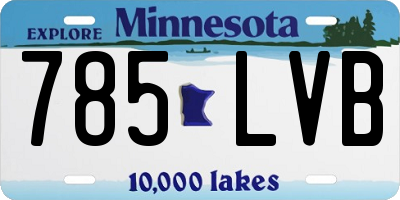 MN license plate 785LVB