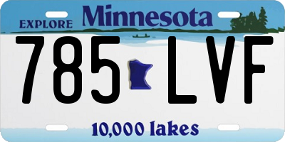 MN license plate 785LVF