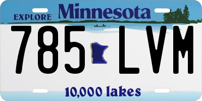 MN license plate 785LVM