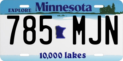 MN license plate 785MJN