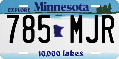 MN license plate 785MJR