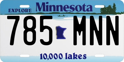 MN license plate 785MNN
