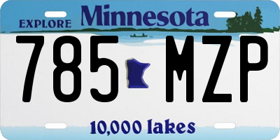 MN license plate 785MZP