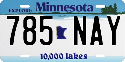MN license plate 785NAY
