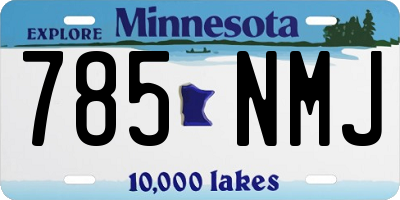 MN license plate 785NMJ