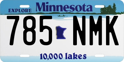 MN license plate 785NMK