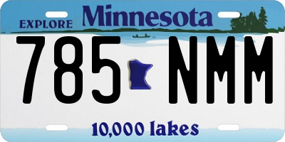 MN license plate 785NMM