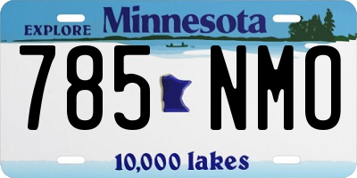 MN license plate 785NMO