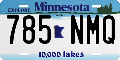 MN license plate 785NMQ