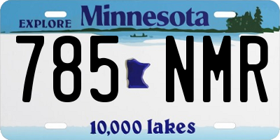 MN license plate 785NMR